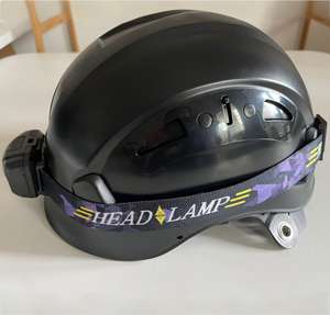 Casque de spéléologie en ABS à fort impact avec lampe à LED Casque de sécurité industrielle avec visière lors des activités de sauvetage et d'alpinisme - Product Image 2