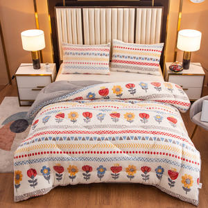 Edredón de invierno de Cachemira de cordero de terciopelo de doble cara súper suave para el hogar, edredón de cama de tamaño completo King Queen - Product Image 4
