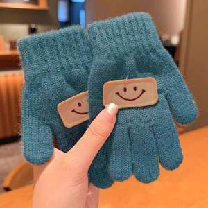 Gants en peluche pour enfants pour les voyages en <span class=keywords><strong>voiture</strong></span>, enfants de 3 à 10 ans, 5 doigts, mignons, sportifs, pour l'extérieur, gants de poignet quotidiens - Product Image 6