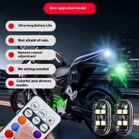 Feux de navigation à LED télécommandés sans fil pour avion, voiture, moto, drone Feux d'avertissement universels clignotants arc-en-ciel
