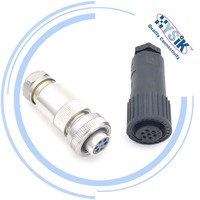 Connecteur DIN Hirschmann CM 06 EA 14S-61 S Droit 6+PE 7 Pôles Prise de Câble - 932460-100