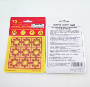 Popolare <span class=keywords><strong>Pistola</strong></span> Giocattolo in Plastica con 8 Proiettili a Disco, Cappucci a 121 Colpi, Petardi Giocattolo Novità - Product Image 1