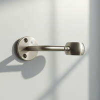 Raccord de balustrade en acier inoxydable 304 brossé, articulé et réglable en angle, pour main courante, moulé par investissement