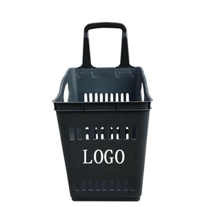 Panier de courses en plastique <span class=keywords><strong>recyclable</strong></span>, design de mini-supermarché écologique, à porter à la main - Product Image 1