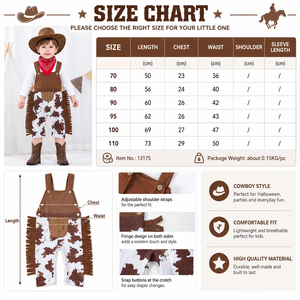 Traje de <span class=keywords><strong>Vaquero</strong></span> del Oeste de Algodón para Niños, <span class=keywords><strong>Mono</strong></span> de Verano para Bebés/Niños Pequeños, Traje para Gatear, Ropa Festiva, Disfraces de Halloween - Product Image 6