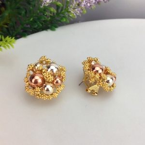 Yuminglai FHK10886 Vendite Calde di <span class=keywords><strong>Alta</strong></span> Qualità di Modo Elegante Della Signora <span class=keywords><strong>Italiana</strong></span> Earing goldplate gioielli - Product Image 2