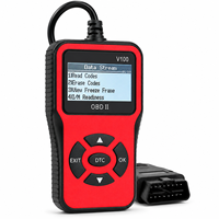 Lecteur de codes OBD2 professionnel V100, scanner de diagnostic automobile, lecteur de codes de panne du moteur, outil d'effacement des DTC pour voitures