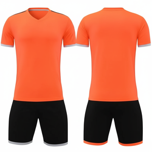 Conjunto de Camiseta de Fútbol Negro Amarillo Rojo Blanco Azul Uniforme Personalizado al por Mayor Ropa de Fútbol en Venta - Product Image 1