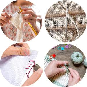 Juego de <span class=keywords><strong>agujas</strong></span> de tejer de aluminio profesional, juego de ganchillo ergonómico de <span class=keywords><strong>tulip</strong></span>án para ganchillo con <span class=keywords><strong>agujas</strong></span> romas de ojo grande - Product Image 5