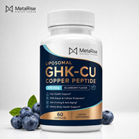 Gummies liposomales GHK-CU à marque privée OEM, 60 unités, supplément antioxydant pour la protection cellulaire, la santé des cheveux et la réparation du ADN, certifié GMP