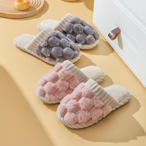 Inicio Mullido Peludo EVA para Hombres Mujeres Suave Felpa Plataforma Antideslizante Dormitorio Toboganes Pareja Invierno Verano Primavera Térmica - Product Image 1