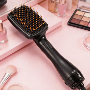 Hot Item 10 Temperature Levels Hot Air Brush Large <b>Heating</b> Area Paddle Brush Anti-Static Hot Air <b>Comb</b> for All Hair Types - Product Image 1