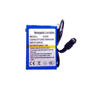 Paket Baterai Lithium-ion Isi Ulang <span class=keywords><strong>24V</strong></span> <span class=keywords><strong>DC</strong></span> 3000mAh dengan Pengisi Daya - Product Image 1