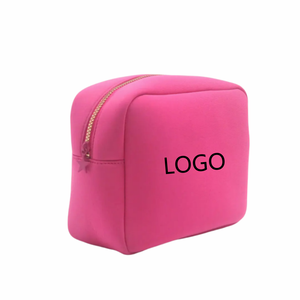 Großhandel rosa Neopren Make-up-Tasche benutzer definierte Logo Beauty-Tasche OEM ODM Factory Promotion wasserdichte Neopren kleine Kosmetik tasche - Product Image 3
