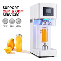 Máquina Selladora de Latas Eléctrica, Selladora de Latas Comercial para Bebidas, Refrescos, Cerveza, Jugos, Latas de Aluminio, Plástico y Metal