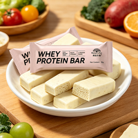 Barre protéinée au whey, barre nutritionnelle, barre énergétique, barre pour la salle de sport, haute teneur en protéines, faible teneur en sucre, fibres, OEM, ODM, marque privée