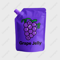Emballage de pochette à bec debout en plastique biodégradable à impression personnalisée pour cornue à jus 50ml 150ml 250ml pochettes en aluminium avec bec