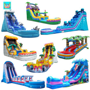 Tobogán Inflable Gigante Comercial <span class=keywords><strong>para</strong></span> Exteriores con Piscina, Tobogán Acuático Inflable Personalizado <span class=keywords><strong>para</strong></span> Niños, Económico, <span class=keywords><strong>para</strong></span> Fiestas en <span class=keywords><strong>el</strong></span> Patio Trasero - Product Image 6