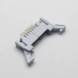 Customize Box Female 2.54 Mm Pitch Height 27.5 Mm 180 Degree Straight Dip Type Ejector Header Connector For PCB