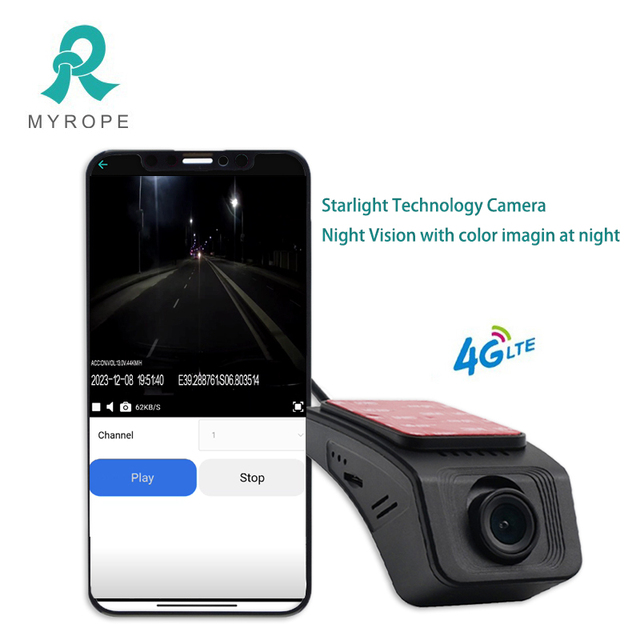 Single Lens Dashcam Car DVR TF Card Video Loop Recording Dashcam with GPS