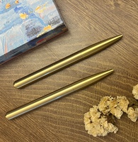 Stylo à bille en laiton haut de gamme rotatif en métal personnalisé en usine, stylo à bille en laiton haut de gamme pour l'école, le bureau, les affaires, la promotion publicitaire, cadeau