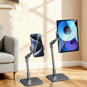 <span class=keywords><strong>Support</strong></span> de téléphone réglable pour bureau, bras <span class=keywords><strong>articulé</strong></span> en métal noir, <span class=keywords><strong>support</strong></span> pour diffusion en direct et photographie - Product Image 6