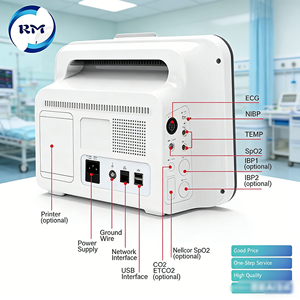 Moniteur <span class=keywords><strong>patient</strong></span> multiparamètres IBP Etco2 Signes vitaux Écran tactile Moniteur <span class=keywords><strong>patient</strong></span> médical multiparamètres Signes vitaux Ambulance - Product Image 4