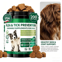 Friandises à mâcher naturelles pour la prévention des puces et des tiques chez le chien, 150 unités, saveur poulet, favorise la santé de la peau et du pelage pour toutes les races