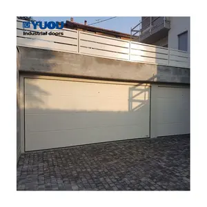 Puertas residenciales de garaje automáticas seccionales de montaje empotrado