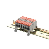 Bloc de bornes à raccordement rapide DF-2608-8C-DIN pour montage sur rail DIN, connecteur de câble électrique à levier à ressort 1P