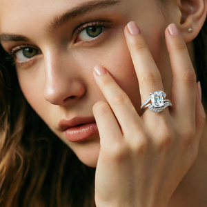 Quality Fine Jewelry Design Wholesale 925 Sterling <b>Silver</b> Classic Women's Engagement <b>Ring</b> 3ct <b>Emerald</b>-Cut 3A/5A White Zircon - Product Image 5