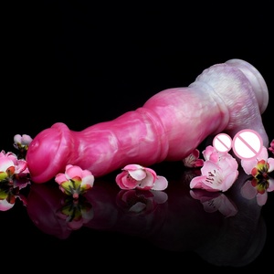 NNSX Flexible Horse <b>Dildo</b> Animal Knot Cock Anal Toy for Vagina Clit Anal Butt Massage Toy Sex Stimulating Horse Penis Silicone - Product Image 6
