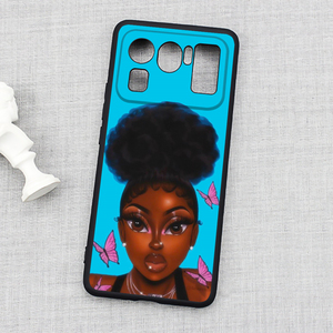 เคสโทรศัพท์ลายการ์ตูนสาวผิวสีดำ ดีไซน์พิมพ์ลายหรูหรา วัสดุ TPU นิ่ม ป้องกันการกระแทก สำหรับ Xiaomi 12 Note14 Pro 5G 15 - Product Image 4