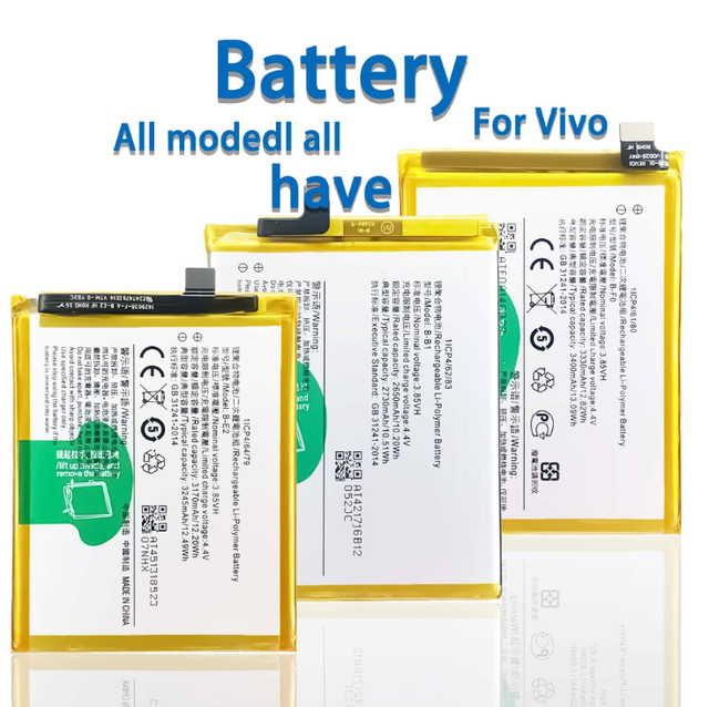 OEM High Quality Rechargeable 3.85V Lithium Battery for vivo X6/X6S/X3/X3S/X3T/X30/X30 Pro/X27/X27 Pro/X23/X21i/X21/X20/X20 Plus