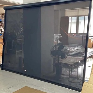 Động Cơ Điện Thông Minh Windproof Và Không Thấm Nước Tự Động PVC Bóng Râm Dây Kéo Màn Hình Màn Trập Ngoài Trời Rèm - Product Image 4