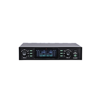 Microphones sans fil XUNGUAN 780DSP à deux canaux avec fonction de suppression des micro-ondes répétitives, microphone sans fil UHF pour karaoké à domicile