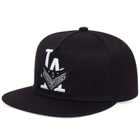 Gorra de béisbol de copa plana con letras de ala ancha y borde grande, estilo Hip-Hop, para niños, para danza urbana y skate, estilo Rap, talla única, rendimiento Y2K
