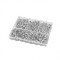 Vente Flash Transfrontalière : Lot de 320 Épingles de Sûreté Brodées en PVC Résistantes à l'Eau, Dorées/Argentées, Multi-Spécifications Mixtes