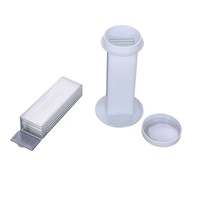 Lot de 5 coupelles de coloration en PP blanches TMS-CJ-5 pour histologie pathologique et consommables expérimentaux