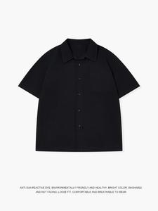 Nouveau T-shirt <span class=keywords><strong>noir</strong></span> <span class=keywords><strong>et</strong></span> blanc pour homme, col polo à manches courtes, design tendance, niche, décontracté, polyvalent - Product Image 2
