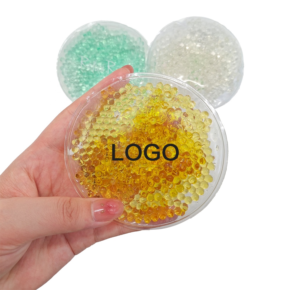 Venda quente Personalizado Gel Bead Ice Pack Rodada Beads Hot Cold Therapy Pack