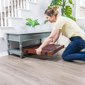 Puerta para mascotas independiente de alta calidad para casa de madera para perros, barrera interior, valla de seguridad de madera plegable para perros a la venta - Product Image 4