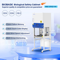 Биологический защитный шкаф BIOBASE (BSC-2FA2-HA) с сертификатом EN, новый, с 7-дюймовым цветным сенсорным дисплеем для лабораторий и больниц