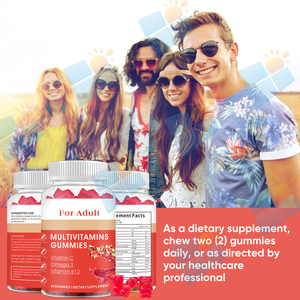 Complément alimentaire en gommes multivitaminées pour adultes SUNI OEM ODM, marque privée, sans sucre, à base de pectine, saveurs de fruits naturels, sans OGM, sans gluten - Product Image 6