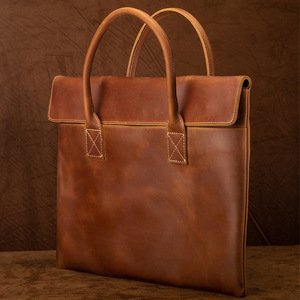 Porte-documents en cuir pleine fleur pour hommes, grand sac de voyage pour <span class=keywords><strong>ordinateur</strong></span> portable de <span class=keywords><strong>17</strong></span> <span class=keywords><strong>pouces</strong></span>, fourre-tout - Product Image 2