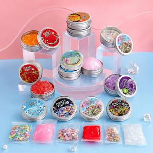 Mermaid Clear <b>Slime</b> Putty <b>Toy</b> Glitter Galaxy Star Confetti Charms Girls Creative DIY Craft Holiday Set Present - Product Image 6
