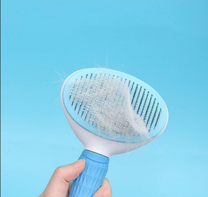 Brosse Épilatoire pour Chiens et Chats, Brosse de Toilettage Antidérapante en Acier Inoxydable pour Animaux, Peigne Épilatoire pour Poils d'Animaux - Product Image 5