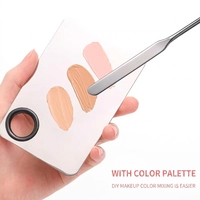 Applicateur de vernis à ongles populaire de spatule de fond de teint de mélange de soins de beauté d'acier inoxydable dans l'utilisation cosmétique de mini sac