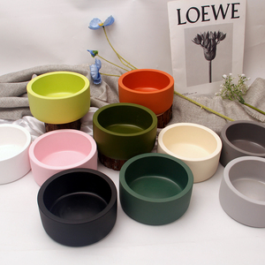 Bocaux à bougies en béton vides en vrac conteneurs de ciment à finition lisse pour bougies de <span class=keywords><strong>cire</strong></span> de soja bricolage - Product Image 2