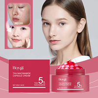 HOYGI Hot TXA Niacinamide Kapsül Kremi Traneksamik Asit %5 Niacinamide Aydınlatıcı Yüz Kremi Koyu Lekeleri Giderici Nemlendirici 55g
